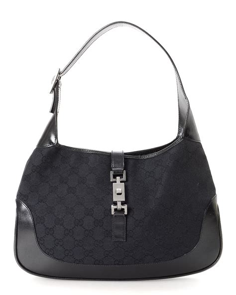 gucci black shoulder bag|vintage black gucci shoulder bag.